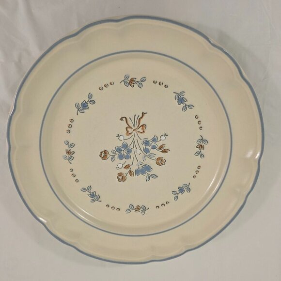 Cordella Bluet Hand Decorated 7 ¾” Stoneware Salad Luncheon Plates – Set of 4 - Picture 12 of 12